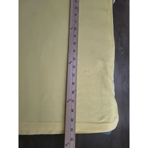 Masters Collection Shirt Men's Large Pima Cotton Yellow Golf Polo Augusta - Picture 10 of 10